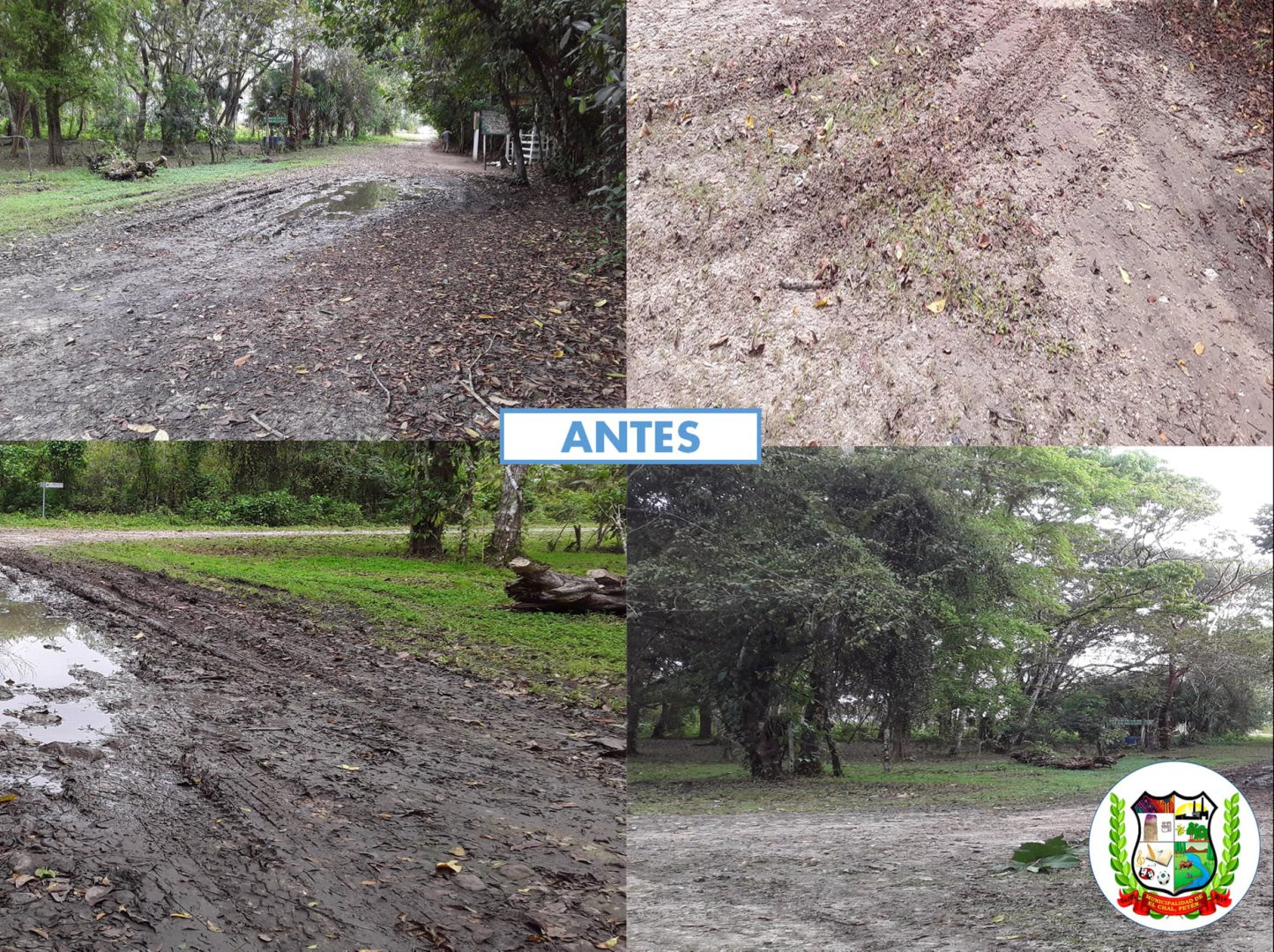 MEJORAMIENTO CALLE PRINCIPAL, SITIO ARQUEOLÓGICO, EL CHAL, PETÉN.