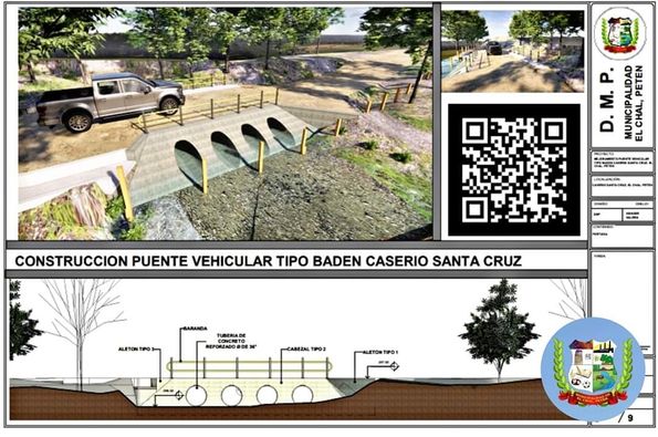 CONSTRUCCIÓN DE PUENTE TIPO BADÉN, CASERIO SANTA CRUZ.