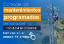 Aviso de trabajos en la red eléctrica