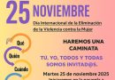 INVITACIÓN A CAMINATA POR EL DÍA DE LA NO VIOLENCIA CONTRA LA MUJER
