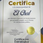 EL CHAL RECIBE CERTIFICACIÓN N-1 DE INVERSIÓN PÚBLICA EL CHAL RECIBE CERTIFICACIÓN N-1 DE INVERSIÓN PÚBLICA