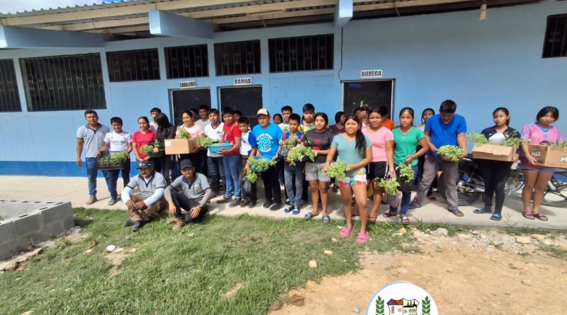 ENTREGA DE SEMILLAS Y PILONES A ESTUDIANTES ENTREGA DE SEMILLAS Y PILONES A ESTUDIANTES